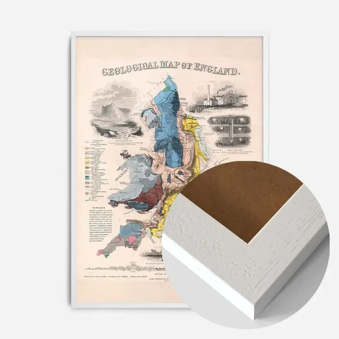 21x30cm | 8¼ x 11¾in / White Wood Frame
