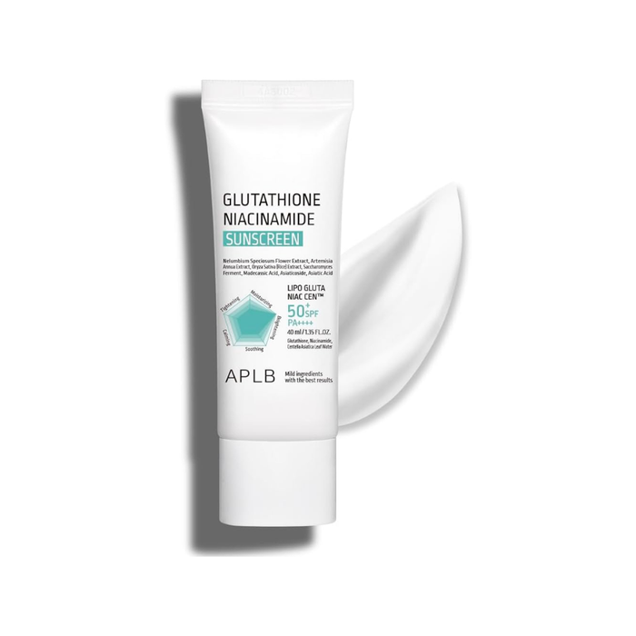 APLB Glutathione Niacinamide Sunscreen Nudie Glow Australia