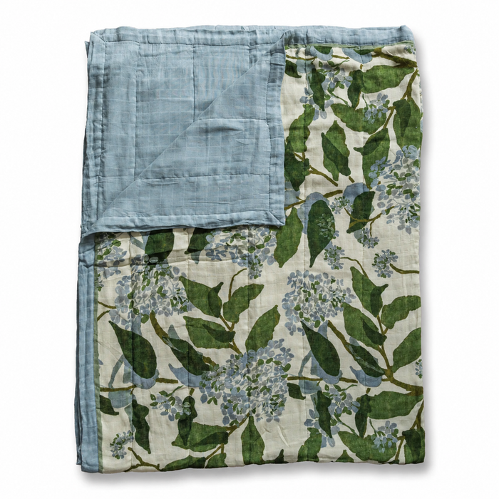 Grier Hydrangea Blue Quilt