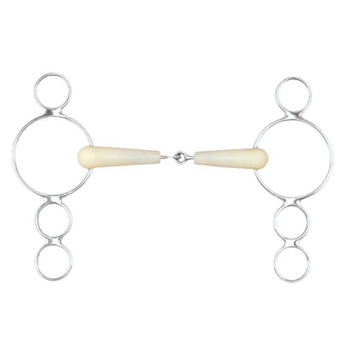Happy Mouth® 3-Ring Jointed Mouth Gag Bit - Equiluxe Tack