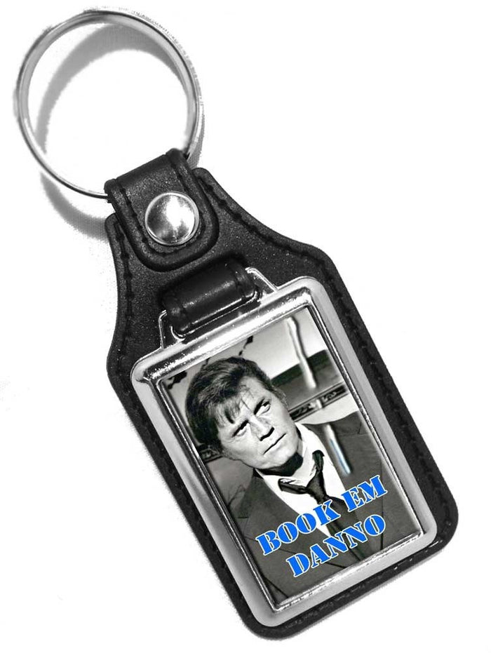 Hawaii 5-0 Book Em Dano 1970's TV Show Faux Leather Key Ring