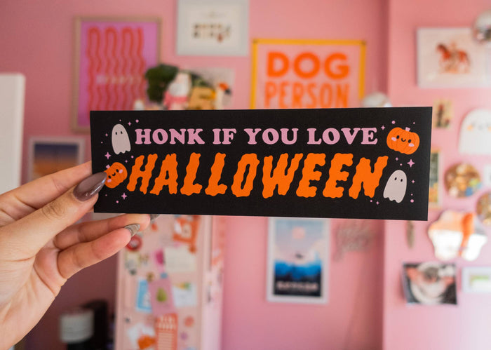 Honk if You Love Halloween Bumper Magnet