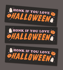 Honk if You Love Halloween Bumper Magnet