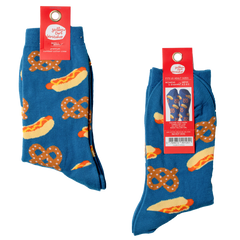 Hot Dog & Pretzel - Small Crew Socks