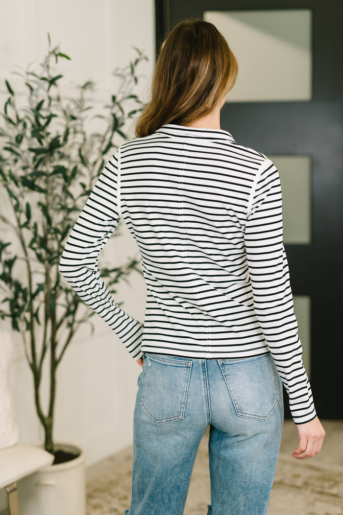 I Know What I Want Long Sleeve Henley Top- 8/27/2026 – form-fitting ribbed knit with high-stretch fabric – alternate view 5