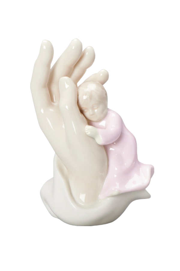 "In The Palm of His Hand" Valencia Girl Figurine