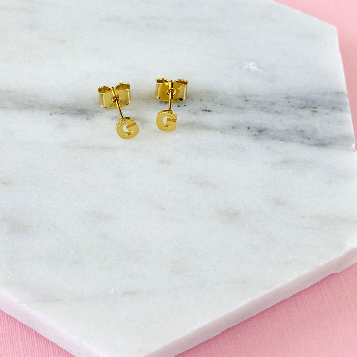 Initial Earrings