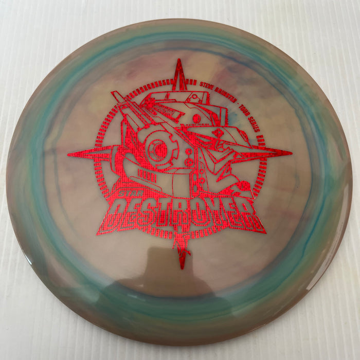 Swirly Blues & Pinks/Red Carbon Stamp 7 / 175 grams