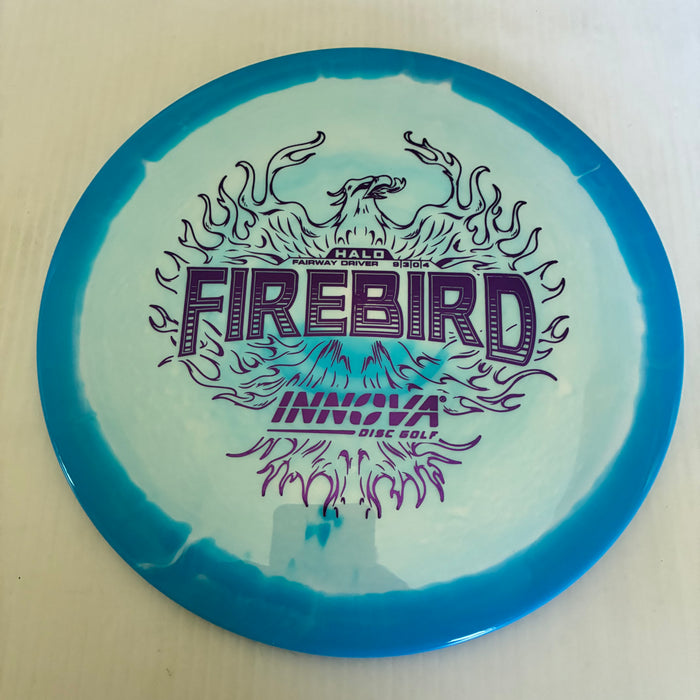 Blue Halo with a White Plate/Purple Stamp/170g