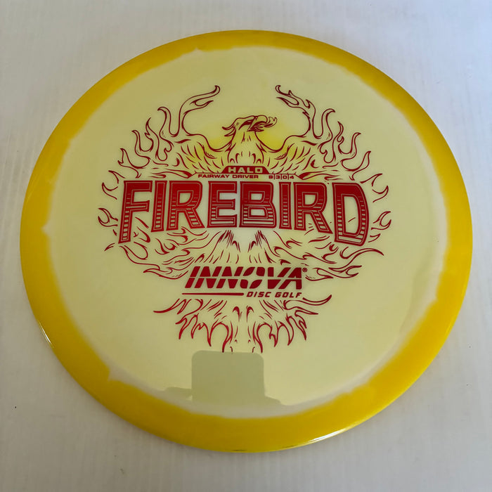 Yellow Halo with a White Plate/Red Stamp/173-5g