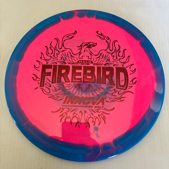 Blue Halo with a Pink Plate/Red Stamp/170g