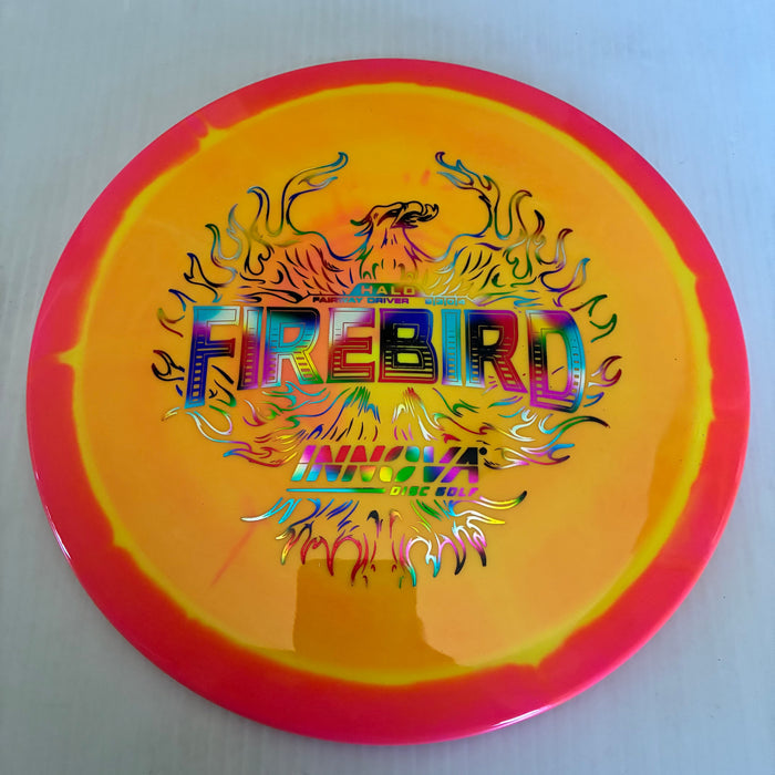 Pink Halo with a Yellow Plate/Rainbow Stamp/173-5g