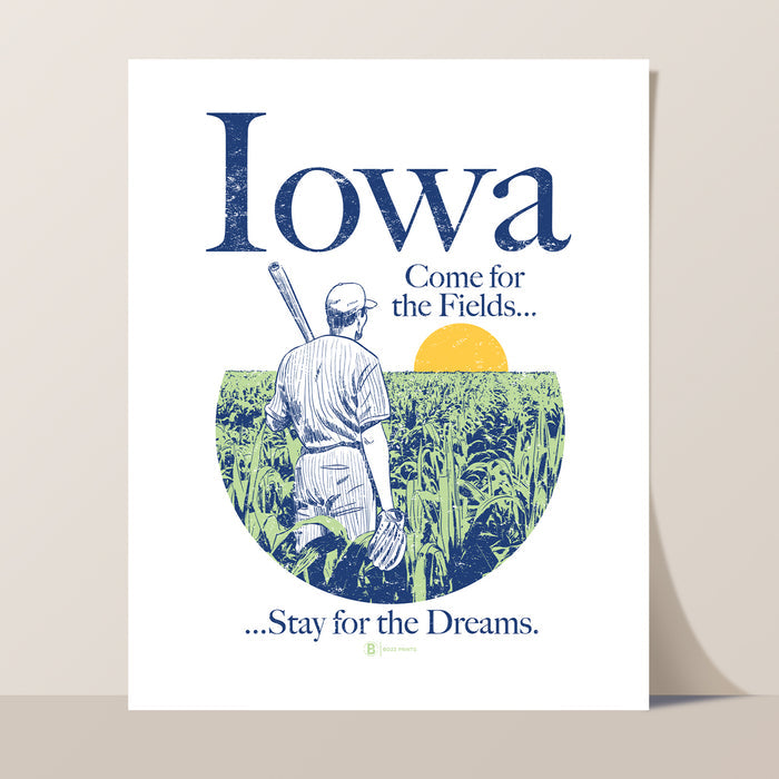 Iowa Come For The Fields Print