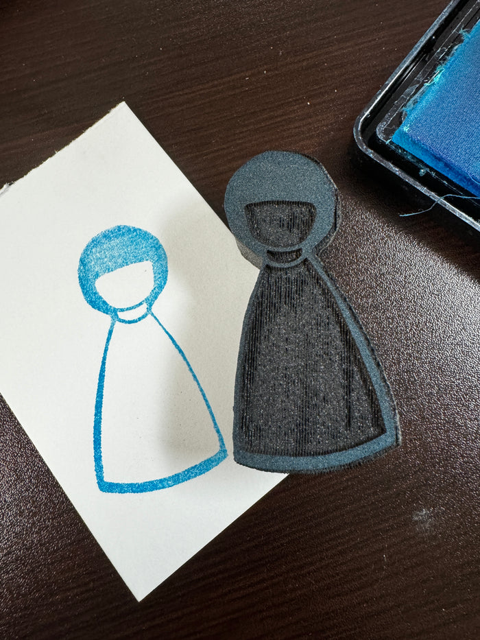 Kae Pea | Peg Doll (December 2023) | Foam Stamp