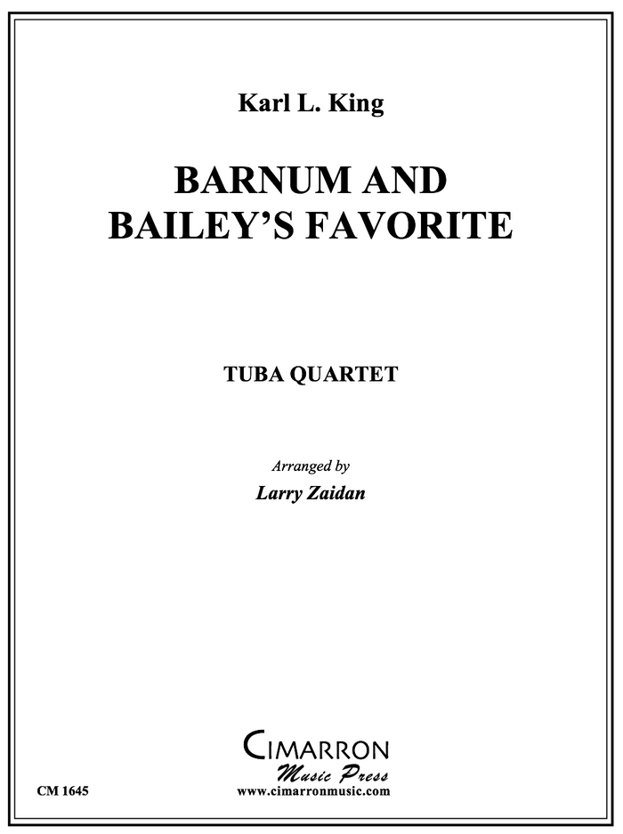 King - Barnum and Bailey's Favorite - Tuba Quartet