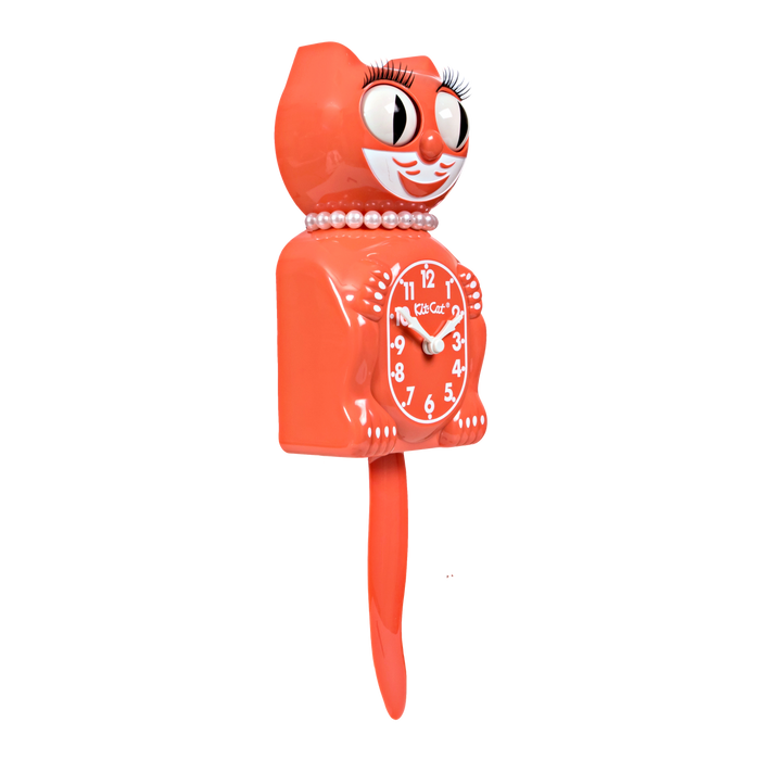 Kit-Cat Klock Living Coral Lady - Made in U.S - Time for a Clock