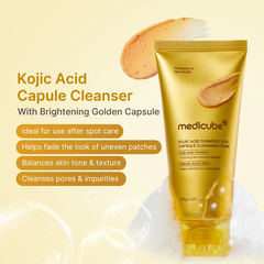 Medicube Kojic Acid Turmeric Vita Capsule Cleansing Foam Nudie Glow Australia