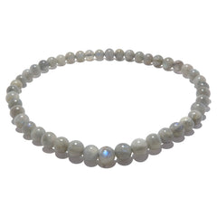 round labradorite beaded ankle bracelet