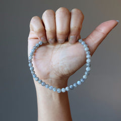 Labradorite Anklet Rainbow Magic Crystals Silvery Gems
