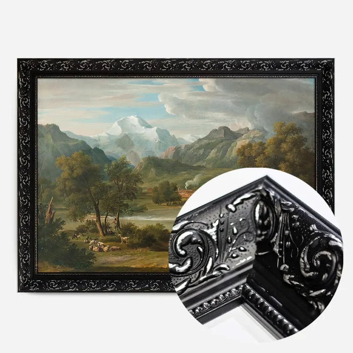 21x30cm | 8¼ x 11¾in / Black Ornate Frame