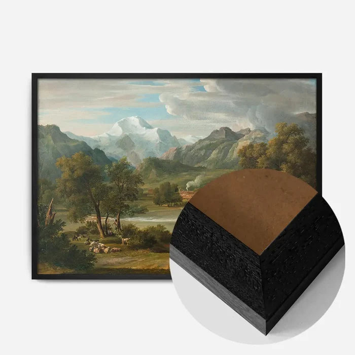 21x30cm | 8¼ x 11¾in / Black Wood Frame