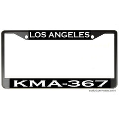 Los Angeles Police Dept. Call Sign KMA-367 License Plate Frame