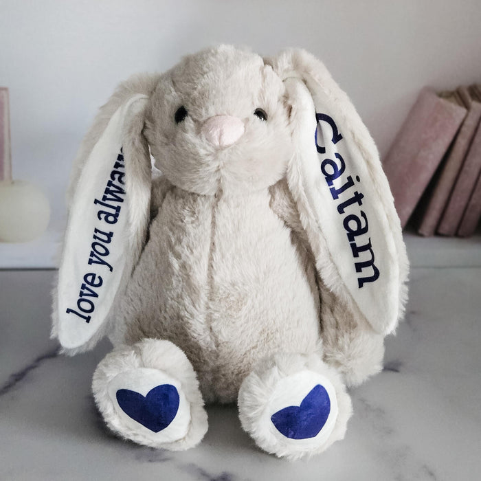 Love You Always Personalized Bunny Stuffy Salt and Sparkle