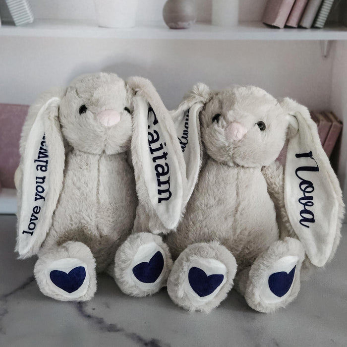 Love You Always Personalized Bunny Stuffy Salt and Sparkle