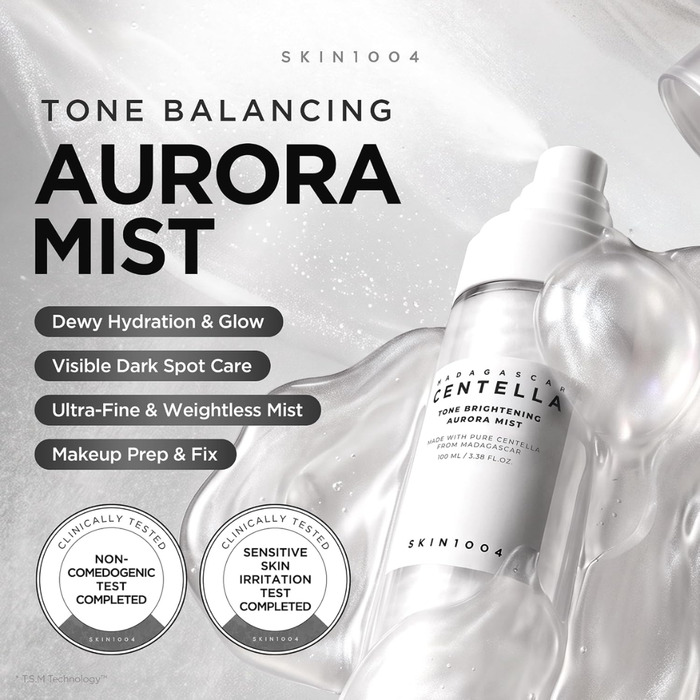 SKIN1004 Madagascar Centella Tone Brightening Aurora Mist Nudie Glow Australia