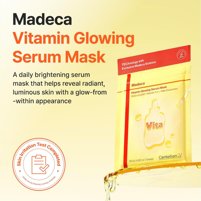 Centellian24 Madeca Vitamin Glowing Serum Mask Nudie Glow Australia