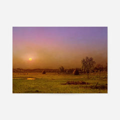 Marsh Sunset Print by Martin Johnson Heade, fine art poster, unframed