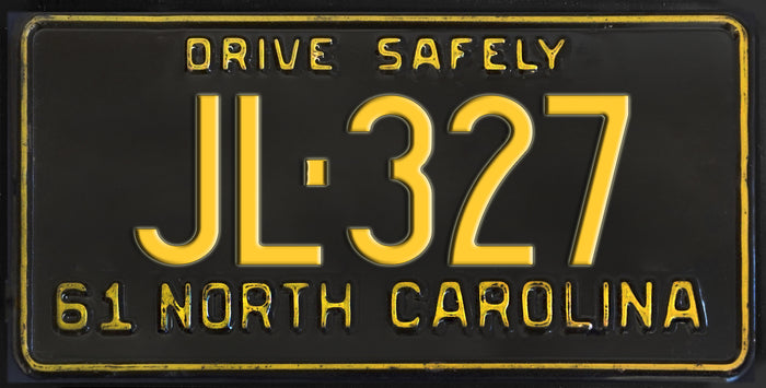 Mayberry North Carolina License Plate - JL-327
