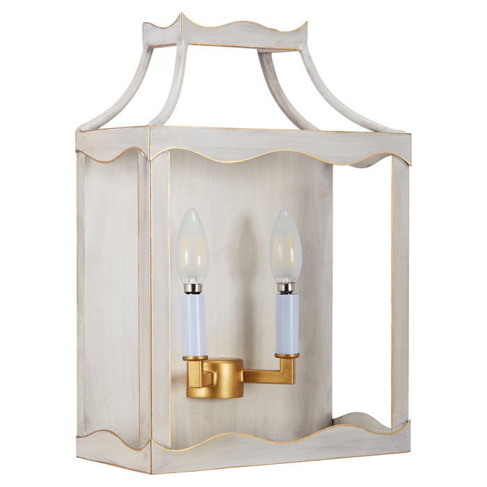 Miriam Cream & Gold Metal Wall Sconce