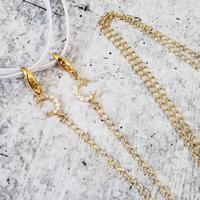 Moon Crystals Glasses Chain Salt and Sparkle