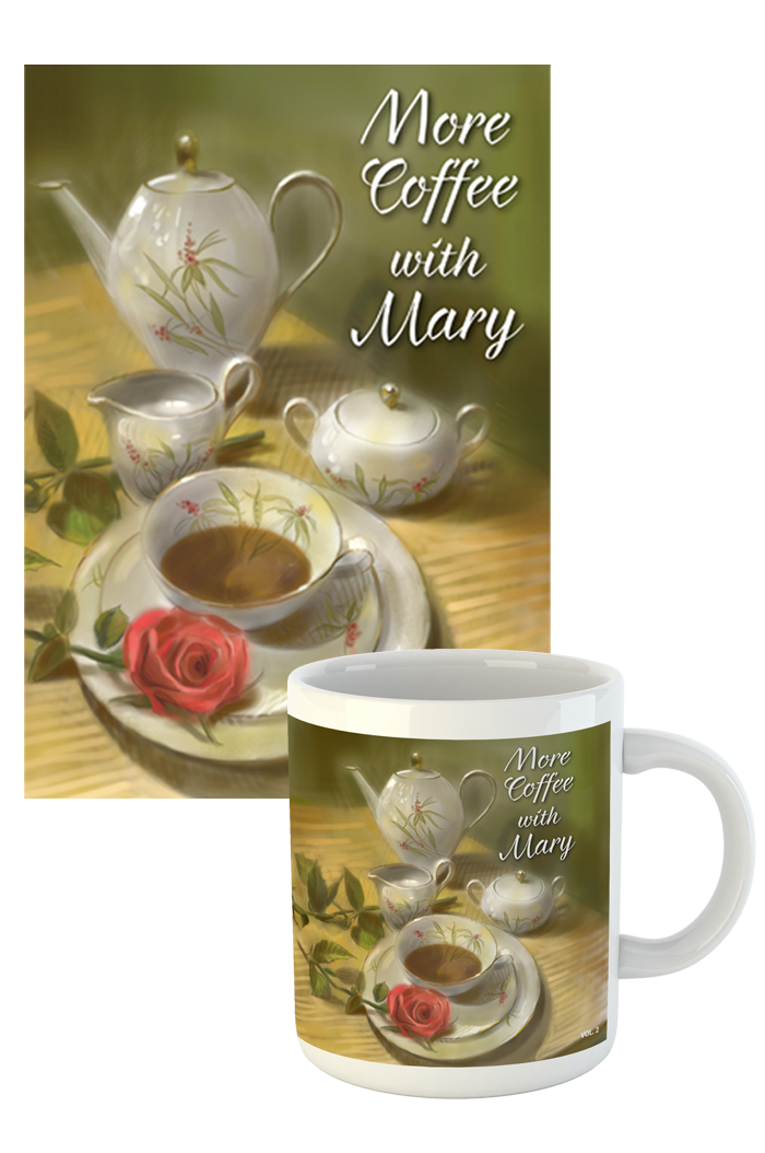 "More Coffee With Mary Volume 2" Booklet and Mug