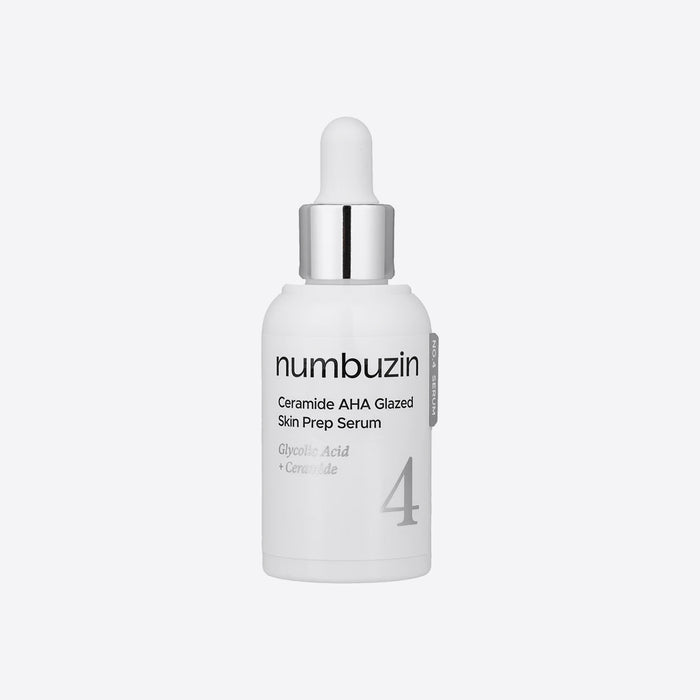 numbuzin No.4 Ceramide AHA Glazed Skin Prep Serum 30mL Korean gentle milky exfoliating serum
