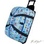 Olive Kids Trains, Planes & Trucks Rolling Duffel Bag-Fussbudget.com
