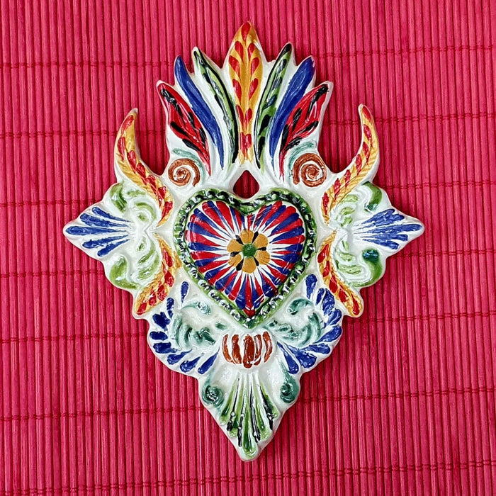 Ornament Large Heart Flat MultiColors