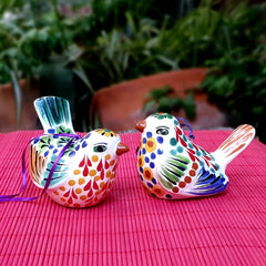 Ornament Love Birds 3D Figure Set of 2 MultiColor