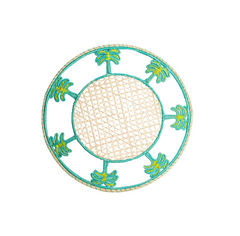 Palm with Turquoise Trim Placemat