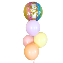 Pastel Grad Graduation Balloon Bundle