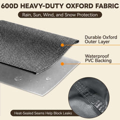 Patio Furniture Cover, Large 3 Seat Couch 78''W×31.5''D×28''H - Eagle Peak®