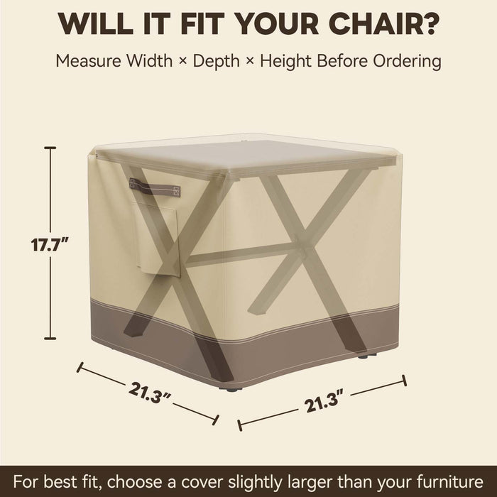 Patio Furniture Cover, Side Table 21''W×21''D×17.5''H - Eagle Peak®