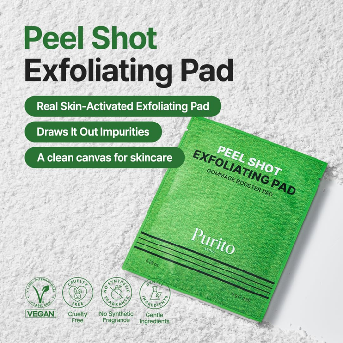 Purito Peel Shot Exfoliating Pad Nudie Glow Australia