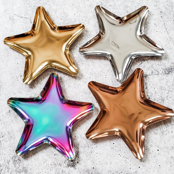Personalized Christmas Star Trinket Dish Salt and Sparkle