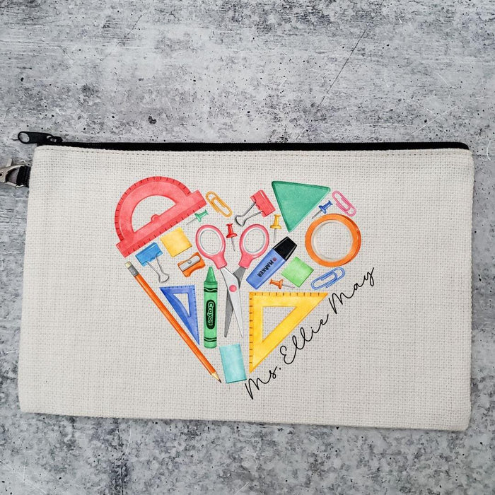 Personalized Teacher Tote Bag - Preschool Teacher Appreciation Gift - Custom Teacher Appreciation Gift Bag - End of Year Gift From Child