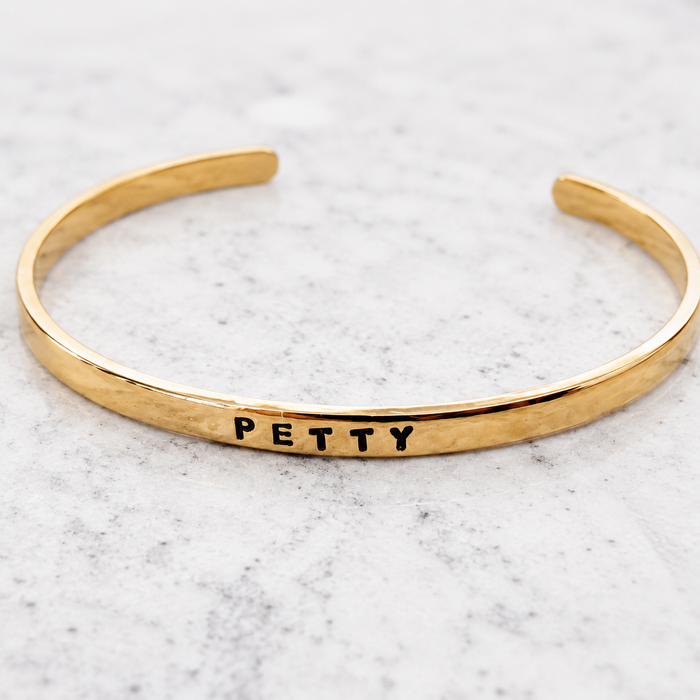 PETTY Adjustable Skinny Cuff Bracelet Salt and Sparkle