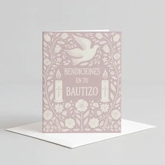 Pink Bautizo Card
