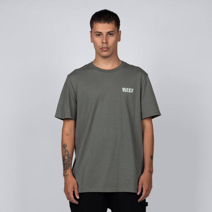 Polera Reef Men Santa Monica Green