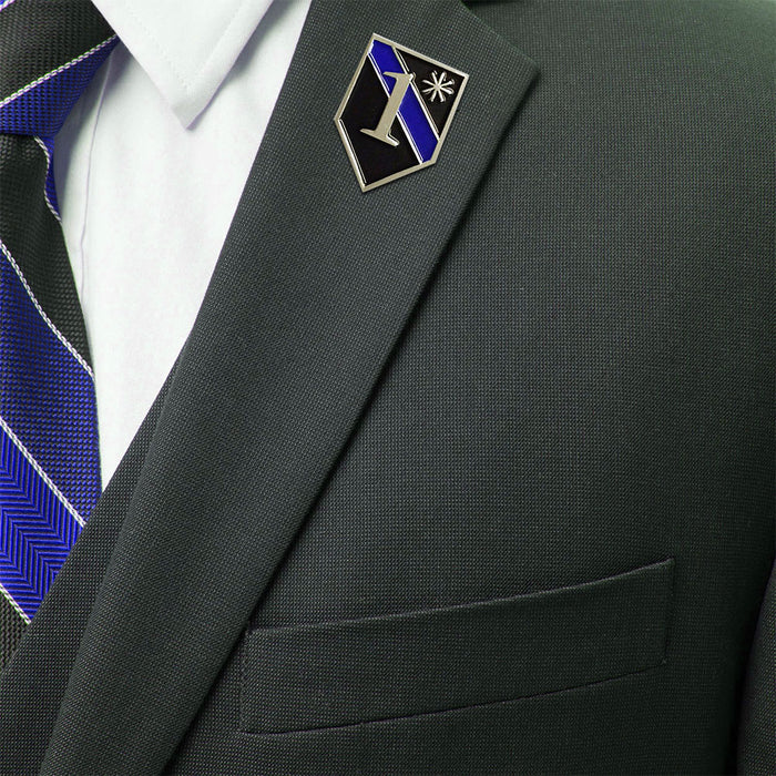 Police Sheriff Thin Blue Line 1* One Ass To Risk Lapel Pin